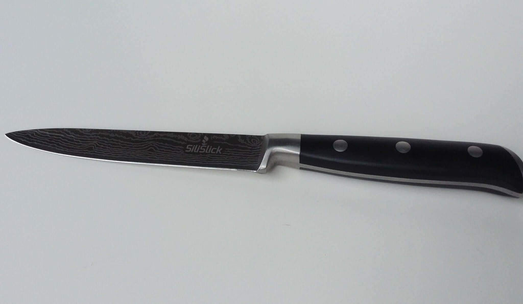 Damascus Laser Etched Full Tang 5 Piece Knife Set