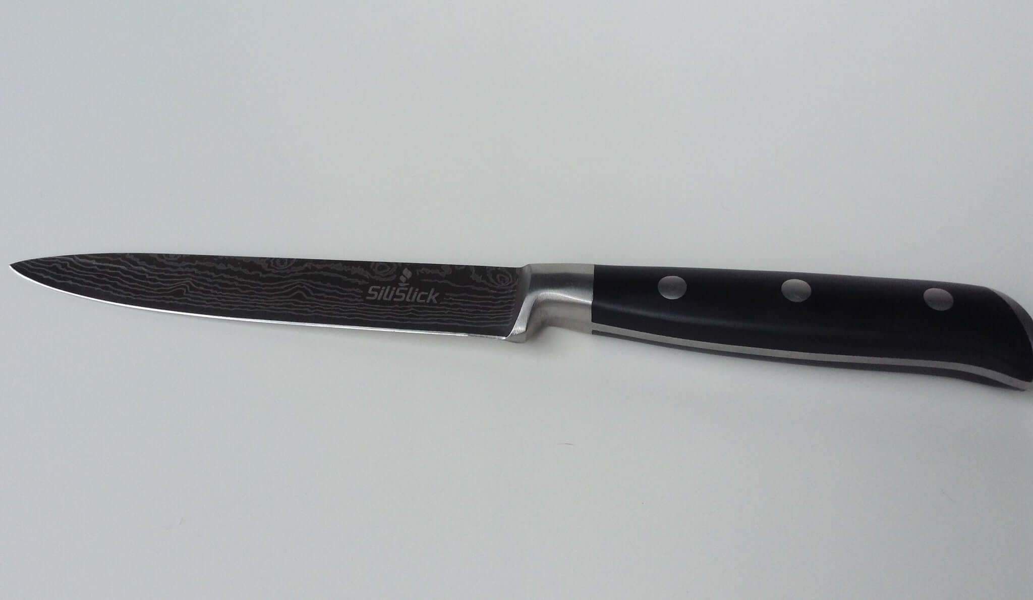 Damascus Laser Etched Full Tang 5 Piece Knife Set