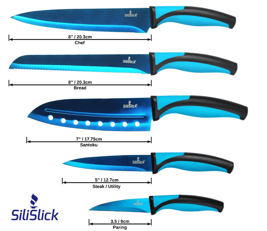 kitchen knife set with magnetic rack & Portable Sharpener