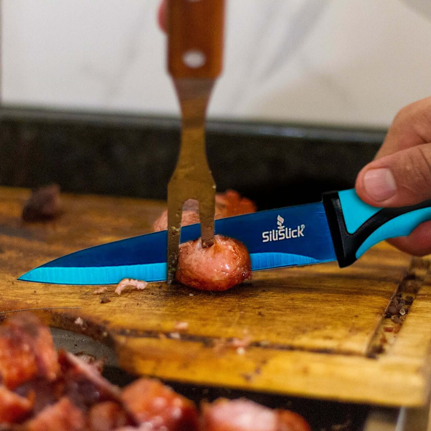 kitchen knife set with magnetic rack & Portable Sharpener